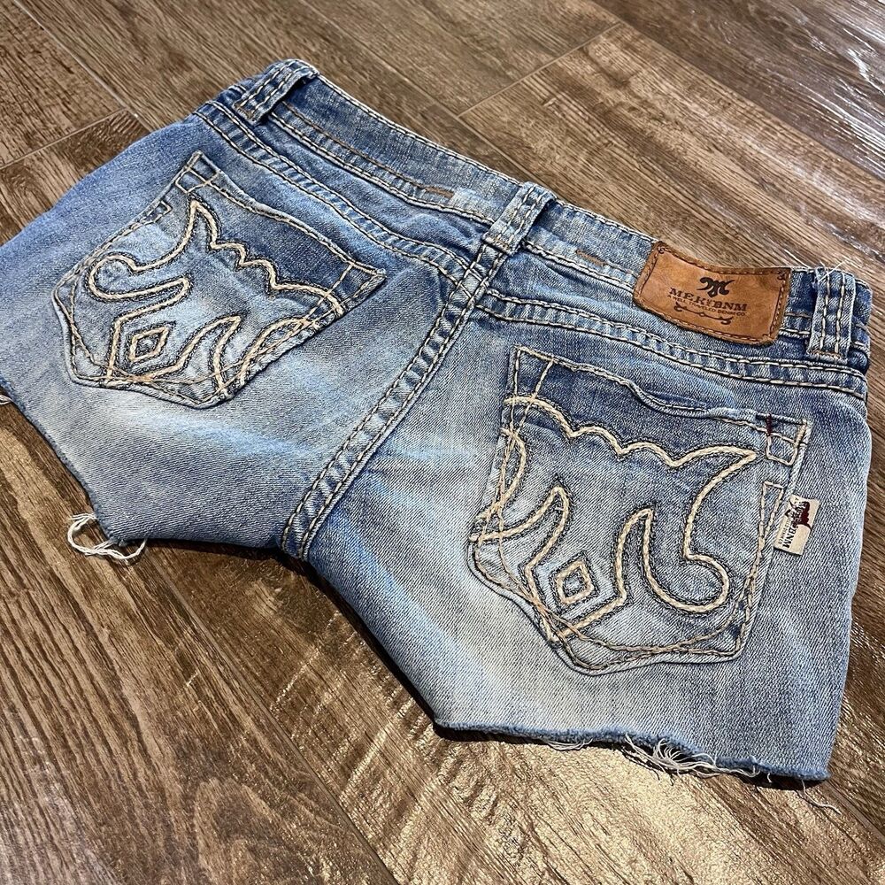 MEK Denim Mykonos Shorts Womens 27 Cut Off Distressed Y2K Jean Daisy Dukes